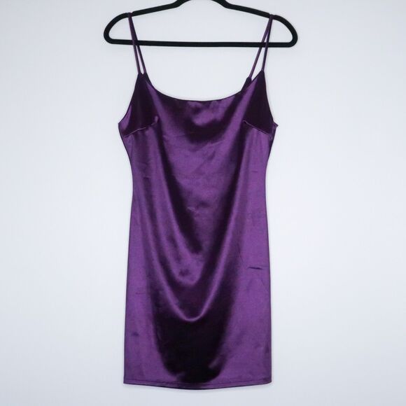 Windsor‎ Womens Satin Mini Dress Size XS Purple Prom Homecoming - Picture 1 of 6